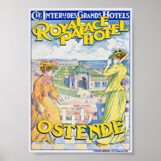 Stoomboot Zürichmeer Vintage Poster 1900