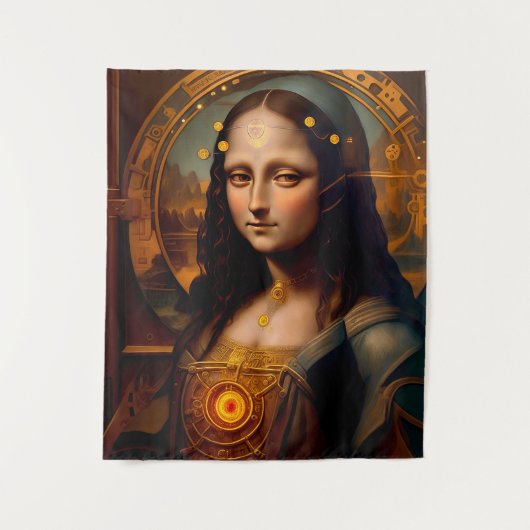Stoomcyborg MONA LISA Wandkleed (Voorkant)