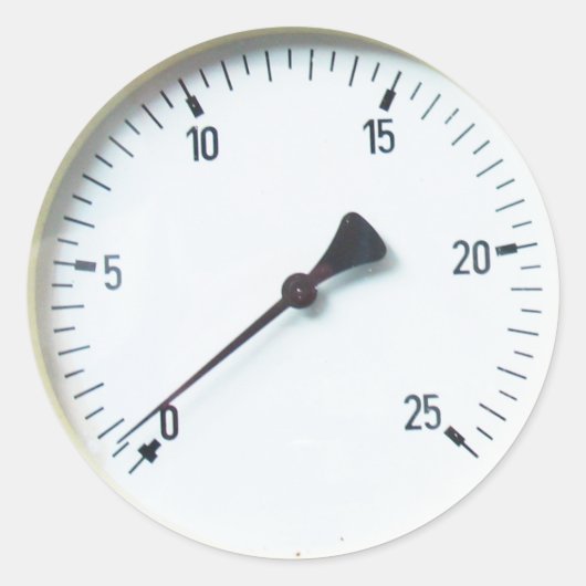 Stoomdrukmeter wijzerplaat stickers (Voorkant)