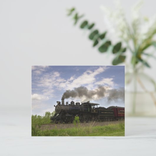 Stoomengine #40 briefkaart (Staand voorkant)