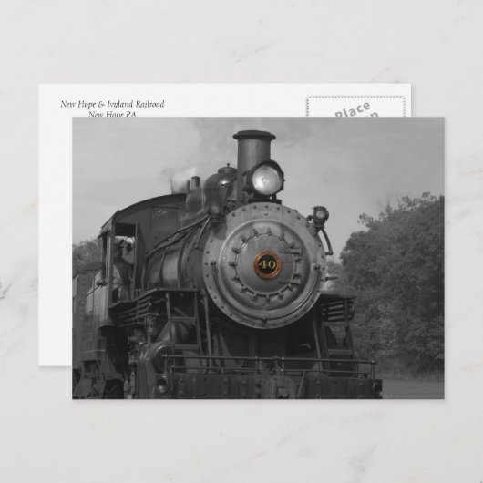 Stoomengine Briefkaart (Voorkant / Achterkant)