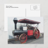 Stoomengine Briefkaart (Voorkant / Achterkant)