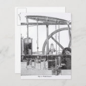 Stoomengine Briefkaart (Voorkant / Achterkant)