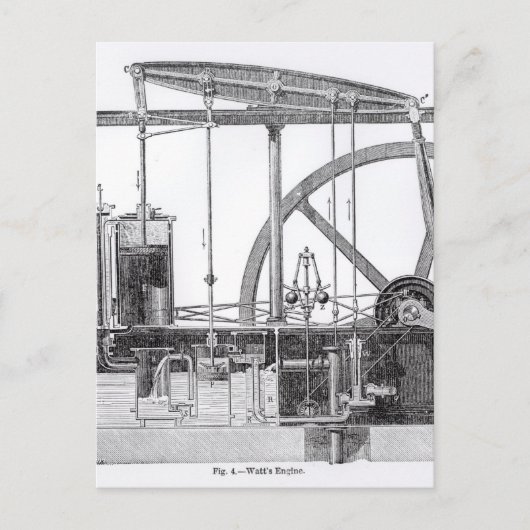 Stoomengine Briefkaart (Voorkant)