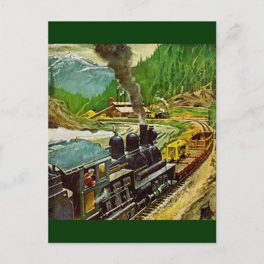 Stoomengine Briefkaart (Voorkant)