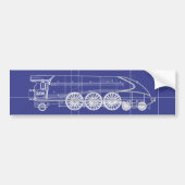 Stoomengine Bumpersticker (Voorkant)