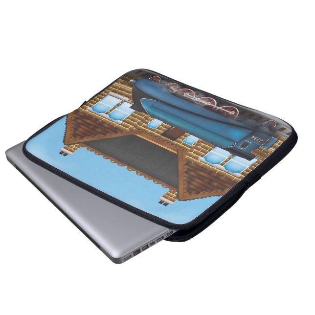 Stoomengine Laptop Sleeve (Voorkant onderkant)