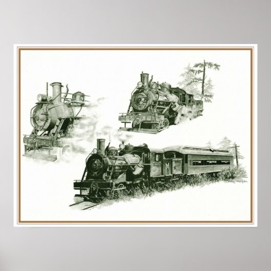 Stoomengine Poster (Voorkant)