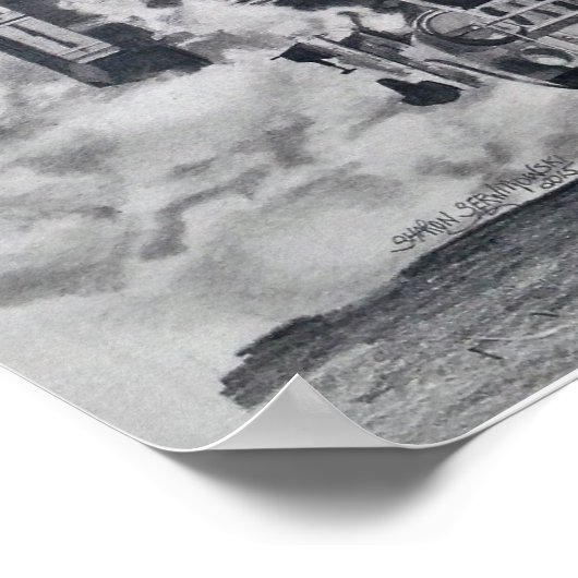 Stoomengine Poster (Hoek)