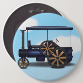 Stoomengine Ronde Button 6,0 Cm (Voorkant /achterkant)