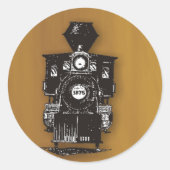 Stoomengine Ronde Sticker (Voorkant)