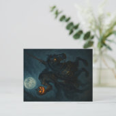 Stoomgothhorror zonderhoofdse ruiter briefkaart (Staand voorkant)