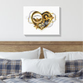 Stoomhart met een Manometer Canvas Afdruk (Insitu (Slaapkamer))