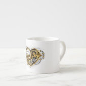 Stoomhart met een Manometer Espresso Kop (Voorkant rechts)