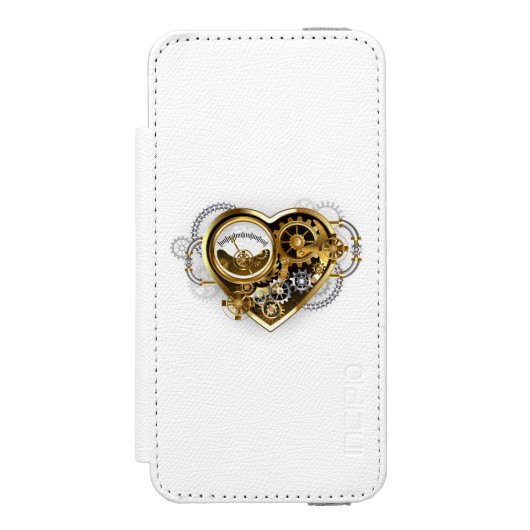 Stoomhart met een Manometer Incipio iPhone Portemonnee Hoesje (Voorkant Agenda)