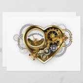 Stoomhart met een Manometer Kaart (Voorkant / Achterkant)