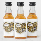 Stoomhart met een manometer likeurfles etiket (Flessen)