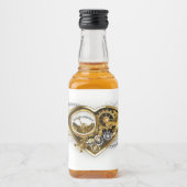 Stoomhart met een manometer likeurfles etiket (Voorkant)