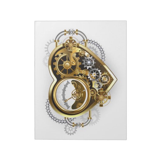 Stoomhart met een Manometer Notitieblok (Linkerzijde)