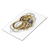 Stoomhart met een Manometer Notitieblok (Schuin)