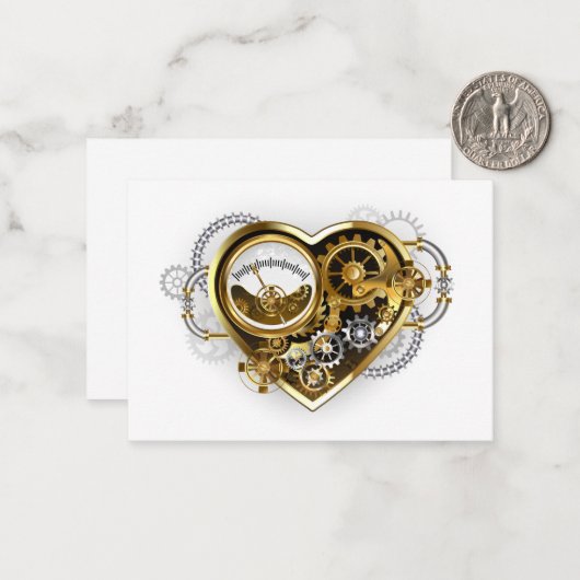 Stoomhart met een Manometer Notitiekaartje (Voorkant / Achterkant in situ)