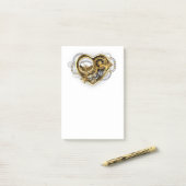 Stoomhart met een Manometer Post-it® Notes (Op bureau)