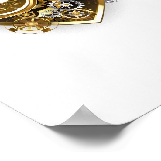 Stoomhart met een Manometer Poster (Hoek)