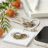 Stoomhart met een Manometer Sleutelhanger (Voorkant Rechts)