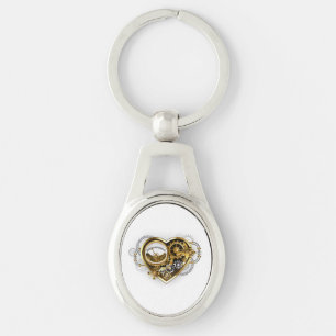 Stoomhart met een manometer sleutelhanger