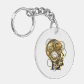 Stoomhart met een Manometer Sleutelhanger (Voorkant Links)