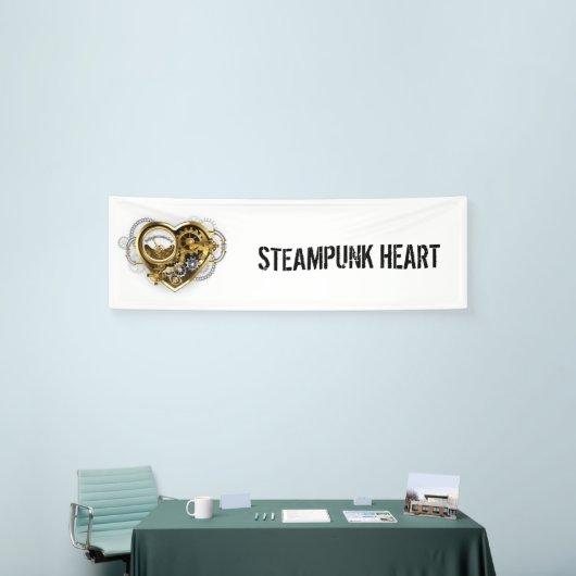 Stoomhart met een manometer spandoek (Beurs)