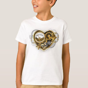Stoomhart met een Manometer T-shirt