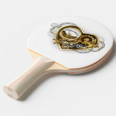 Stoomhart met een Manometer Tafeltennisbatje (Voorkant Gekanteld)