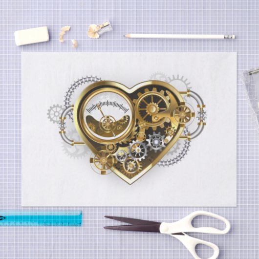 Stoomhart met een manometer tissuepapier (Craft)