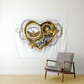 Stoomhart met een manometer wandkleed (In Situ (horizontaal))