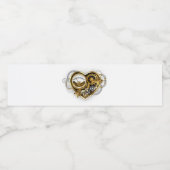 Stoomhart met een Manometer Waterfles Etiket (Enkel label)