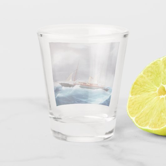 Stoomjacht Margarita 1900's Shot Glas (Achterkant)