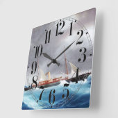 Stoomjacht Margarita 1900's Vierkante Klok (Hoek)