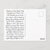 Stoomjacht SY Vanduara 1906 Briefkaart (Achterkant)