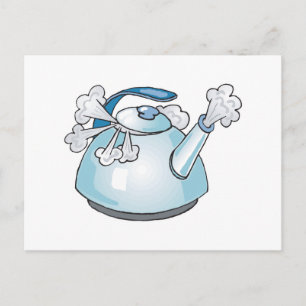 stoomkan waterkoker briefkaart