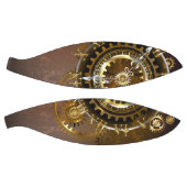 Stoomklok met antieke tandwielen basketbal (Panelen)