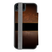 Stoomklok met antieke tandwielen incipio iPhone portemonnee hoesje (Agenda Achterkant)