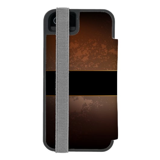 Stoomklok met antieke tandwielen incipio iPhone portemonnee hoesje (Agenda Achterkant)