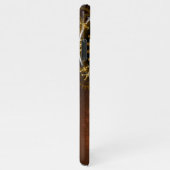 Stoomklok met antieke tandwielen iPhone hoesje (Rechterkant)