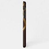 Stoomklok met antieke tandwielen iPhone hoesje (Linkerkant)