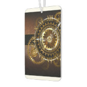 Stoomklok met antieke tandwielen luchtverfrisser (Links)