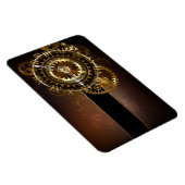 Stoomklok met antieke tandwielen magneet (Rechterzijde)