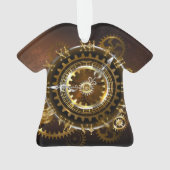 Stoomklok met antieke tandwielen ornament (achterkant)