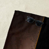 Stoomklok met antieke tandwielen strandlaken (In situ)