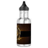 Stoomklok met antieke tandwielen waterfles  (Rechts)